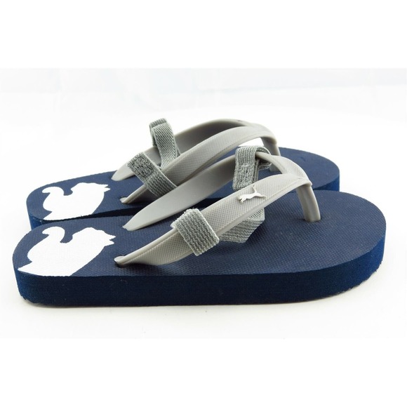 PUMA Toddler Sz 10-11Medium Gray Flip Flops Synthetic - Picture 3 of 6